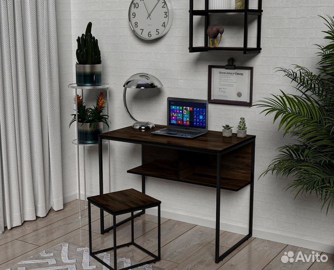 Стол письменный, Alonzo, Так Шоколад 100x58х77 см