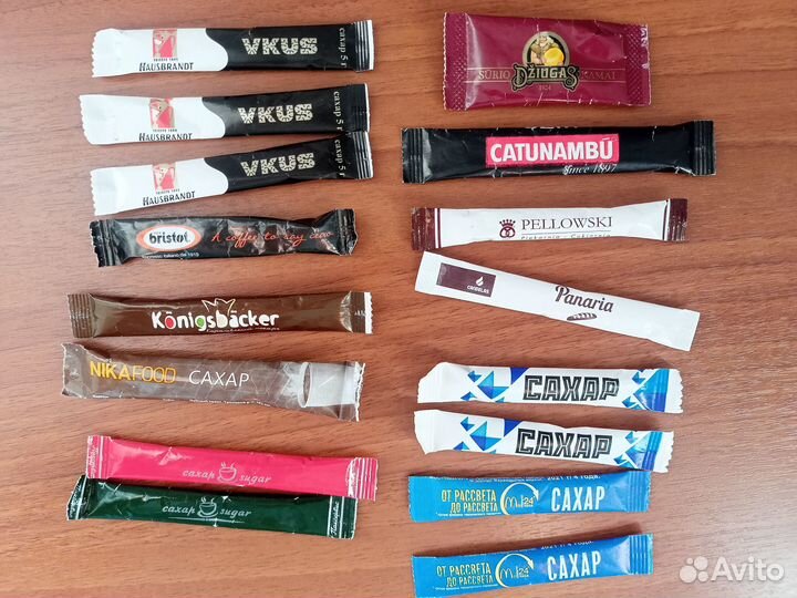 Сахар порционный пакетики коллекция