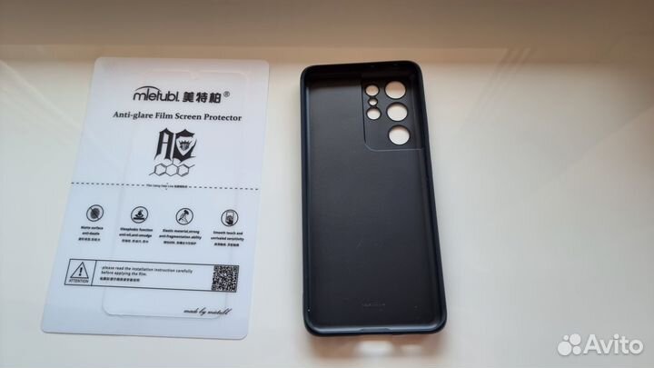 Чехол и плёнка на samsung s21 ultra