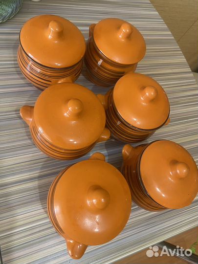 Горшок для запекания глиняный