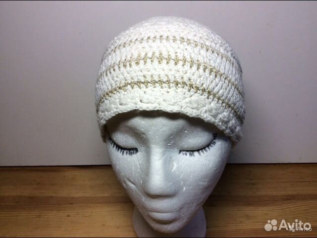 Плотная хлопковая шапочка, арт 060, размер 56-57