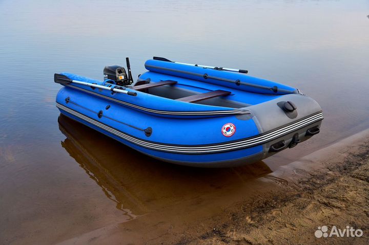 Лодка mishimo family lite 390, синяя