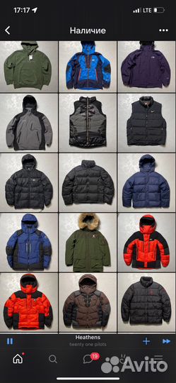 Пуховики мужские Millet, Nike,black yak,nepa