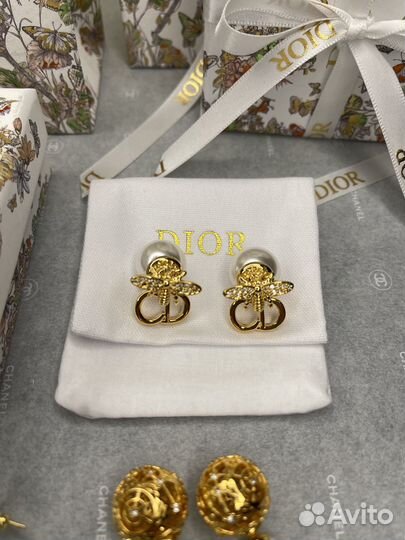 Серьги Dior новое