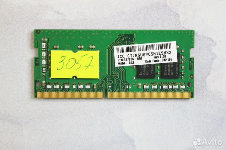 Оперативная память DDR4 8 GB 2666 MHz для ноутбука