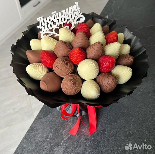 Букет из клубники в шоколаде