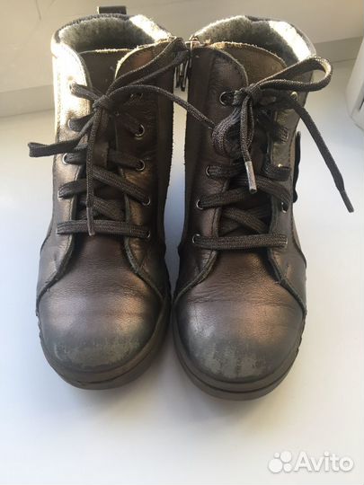 Ботинки кожаные