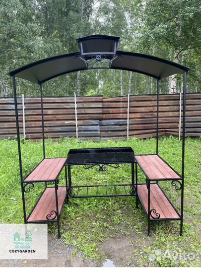 Мангал с крышей