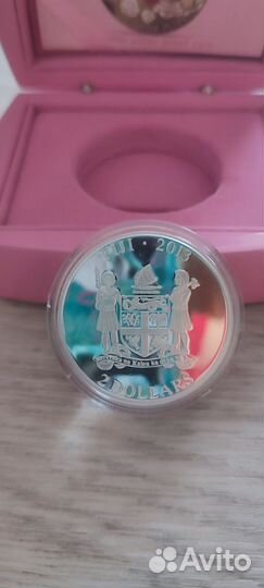 Подарочная серебряная монета йоркширский терьер 31