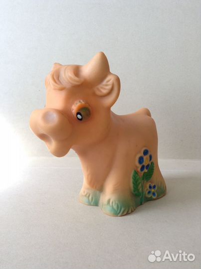 Резиновая игрушка СССР Корова