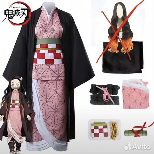 Костюм Незуко аниме косплей