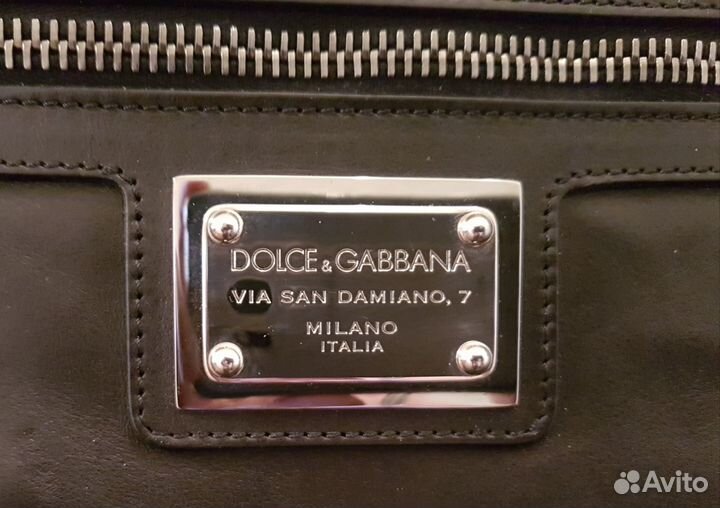 Мужская кожаная сумка Dolce & Gabbana новая