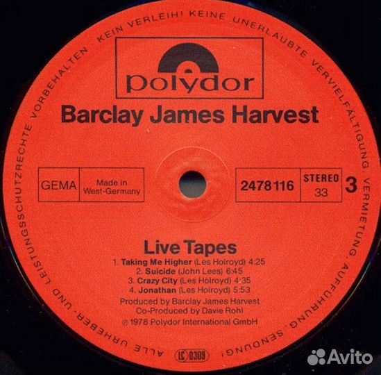 Виниловая пластинка Barclay James Harvest