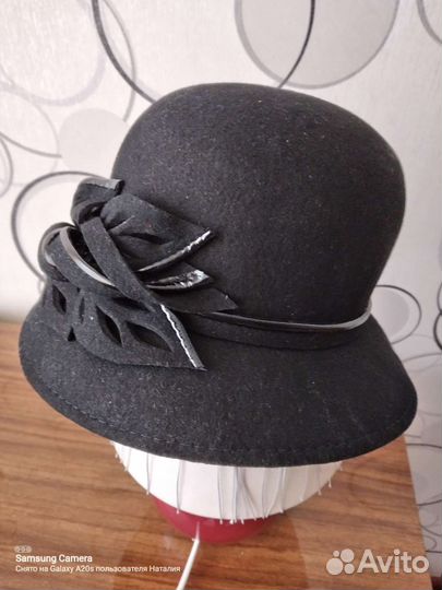 Шляпки женская фетровая