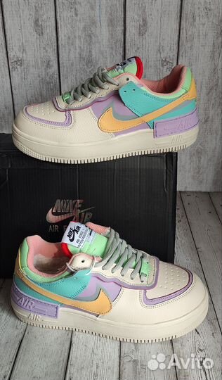 Кроссовки женские зимние на меху nike AIR force 1