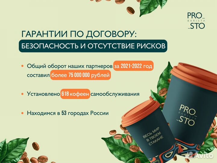 Готовый бизнес кофе с собой