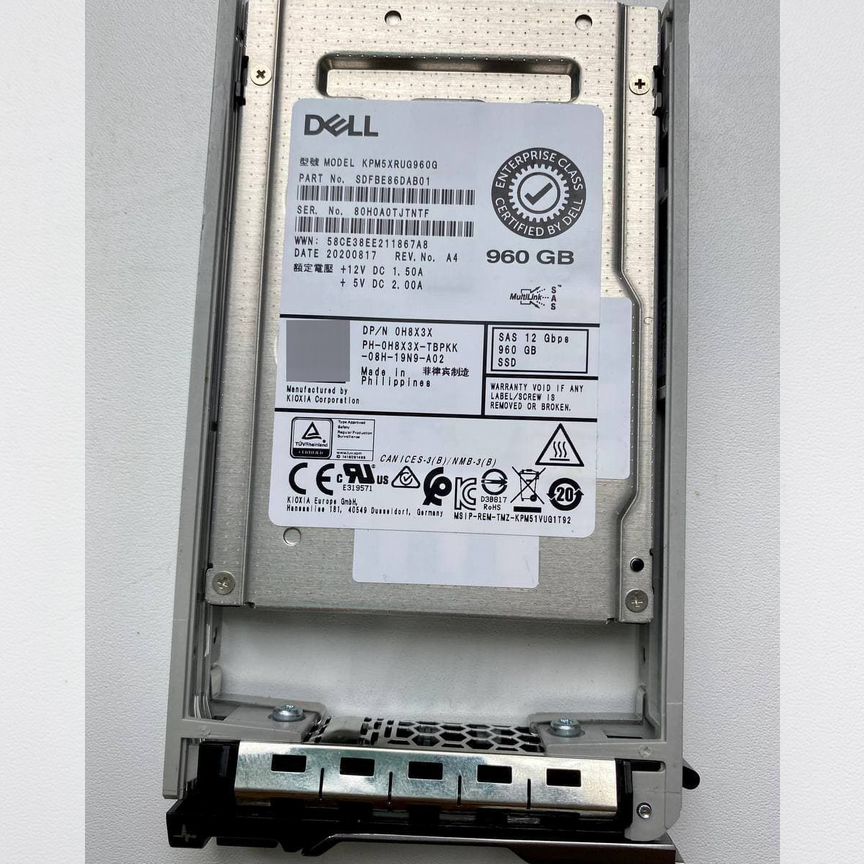 [H8X3X] Ssd Dell 960gb H8x3x Sas 2.5 12g