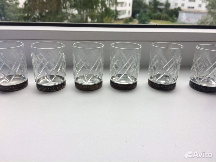 Хрустальные стаканы,стопки, Салатница