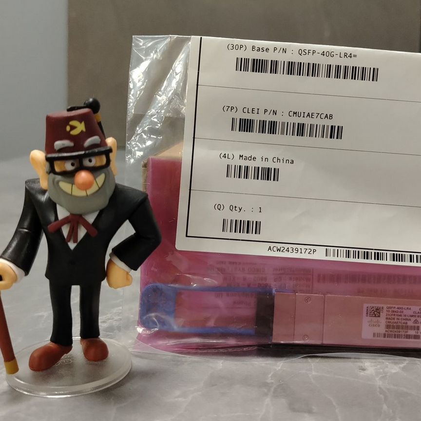 [QSFP-40G-LR4] Трансивер Новый Qsfp-40g-Lr4