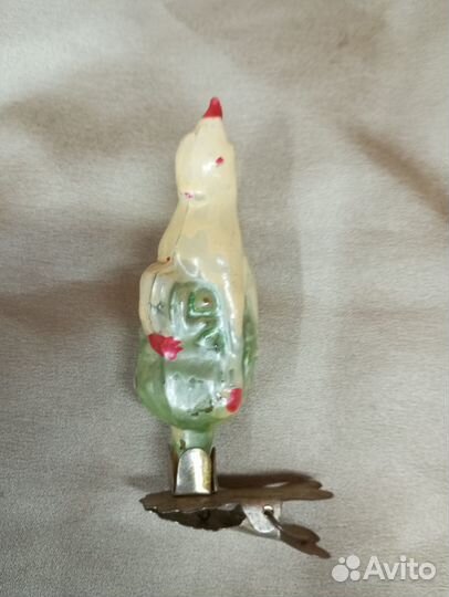 Ёлочная игрушка серебряное копытце СССР