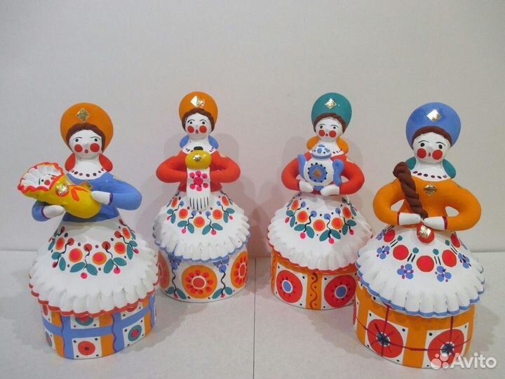 Дымковская игрушка Барыня Сувенир