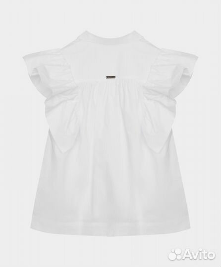 Блузка с коротким рукавом и рюшами Gulliver