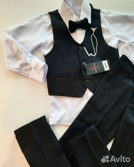 Классический костюм тройка 2 цвета 116,122,128,134
