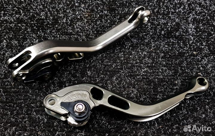 Рычаги короткие для всех мотоциклов (Тёмно-серый)