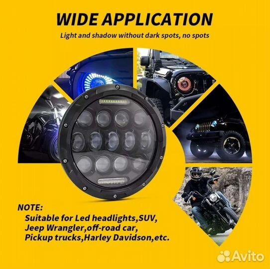 Светодиодные фары niva, УАЗ