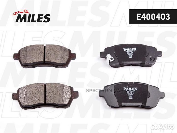 Miles E400403 колодки тормозные DFY13328Z, 04491B1