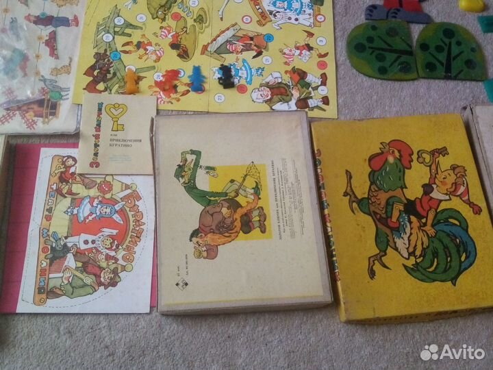 Настольные игры СССР в коробках