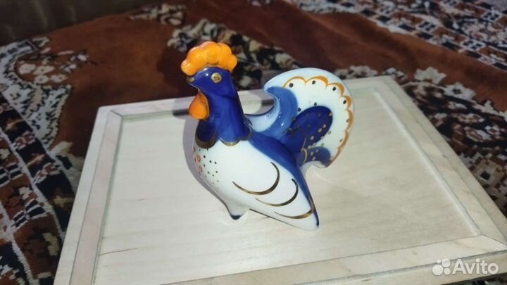 Фарфоровый Петушок-солонка лфз