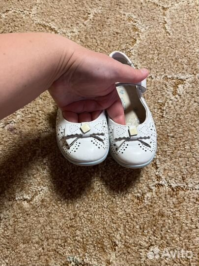 Туфли для девочки 27 размер белые котофей