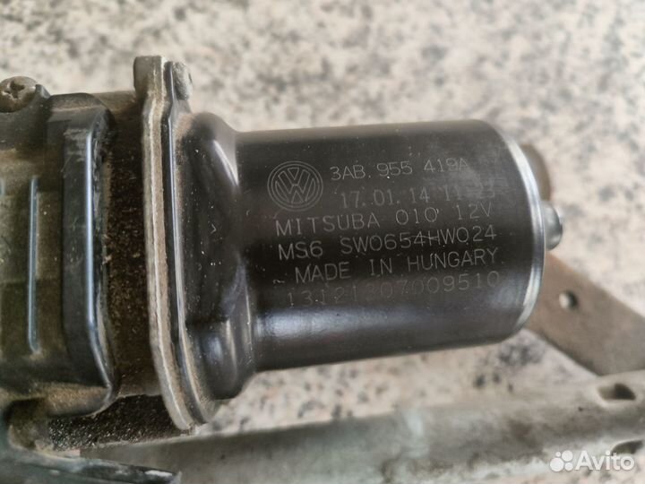 Трапеция дворников (в сборе) Volkswagen Passat b7