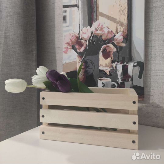 Ящик деревянный, подарочная коробка