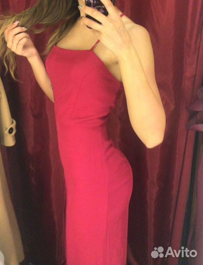 Платье бордо миди love republic