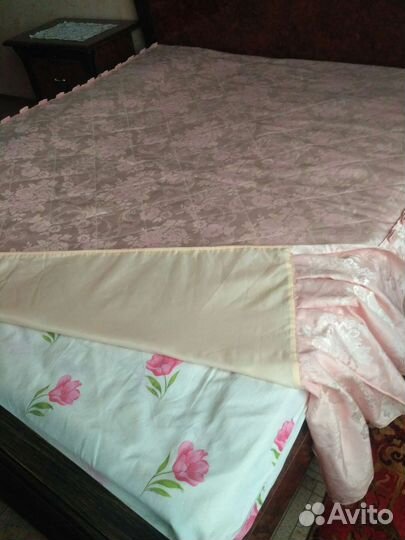 Покрывало на 2-х спальную кровать+ шторы
