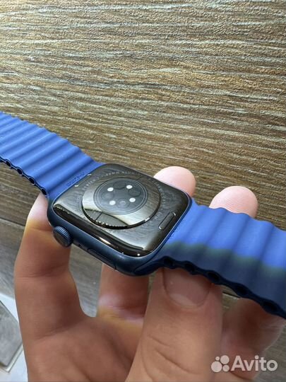 Часы apple watch 7 45 mm blue