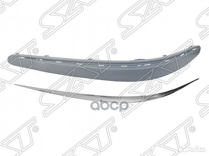 Молдинг бампера mercedes W211 02-06 LH хром ST