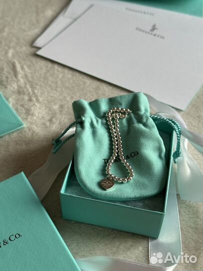 Браслет Tiffany Blue Bead Diamond, оригинал