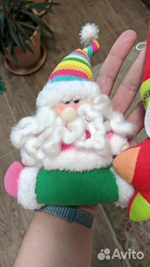 Комплект текстильных ёлочных игрушек