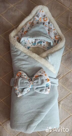 Конверт одеяло на выписку зима