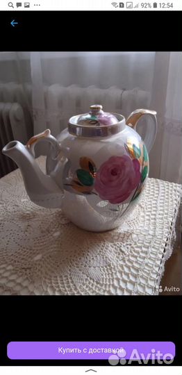 Чайник купеческий гигант доливной Дулево