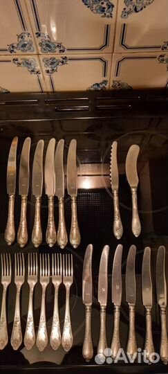 Мельхиоровые столовые приборы 60-70 зиш Классик