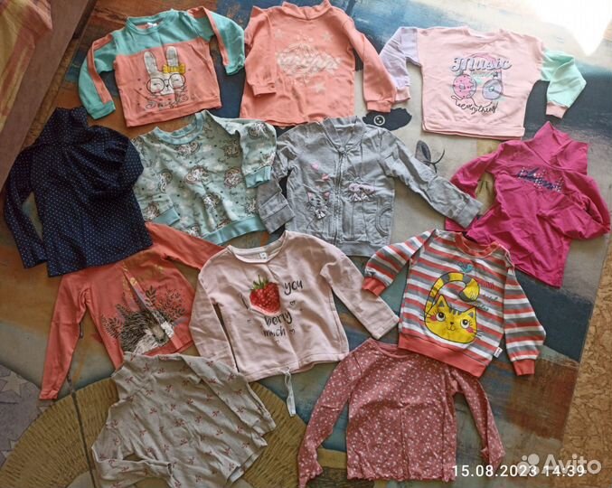 Пакет вещей на девочку 2-5 лет