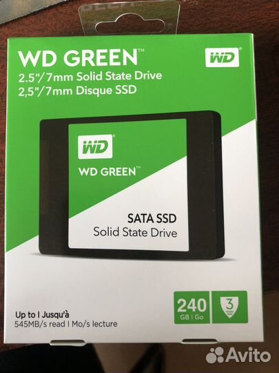 Ssd диск wd green 240gb