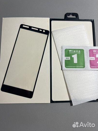 Защитное стекло Nokia 3.1 чёрное