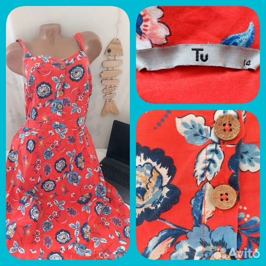 Сарафан хлопок Англия р.46-48