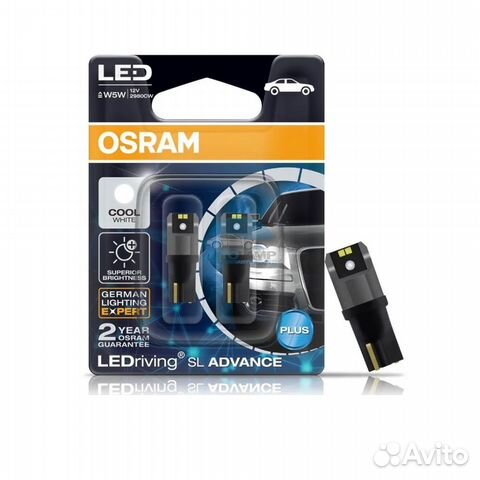 Светодиодная лампа Osram T10 W5W 6000k