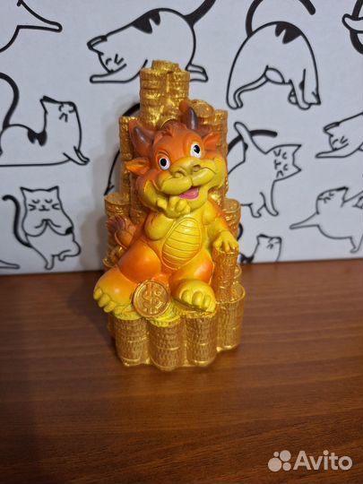 Дракон денежный фигурка
